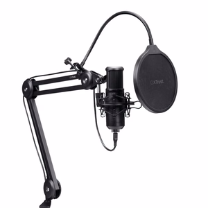 Mikrofons TRUST GXT270 Emita II+ melns