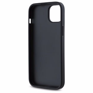 DKNY Quilted Stack Logo viedtālruņa apvalks iPhone 15 Plus - melns