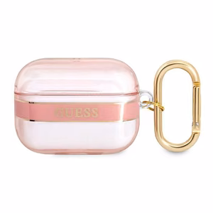 Guess GUAPHHTSP AirPods Pro apvalks rozā/rozā Siksniņu kolekcija