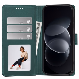 Tech-Protect Wallet vāciņš-maciņš modelim Xiaomi Redmi Note 17 Pro Max 5G – zaļš