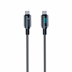 Cable USB C to USB C Forcell F-Energy QC4.0 PD 3A 60W Digital 1,2 m C274 black