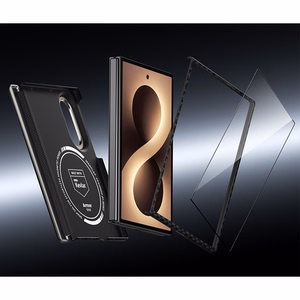 Benks Magnetic Armor Grid Air Grand Combo maciņš Samsung Galaxy Z Fold 8, melns (C.K.FL.SA.BK.0060)
