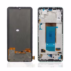 LCD Displejs Saderīgs ar Xiaomi Poco F4 ar Frame / Moonlight Sudrabs / HQ