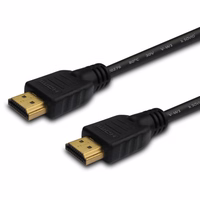 SAVIO HDMI (M) Cable, 20m, melns, zelta tips, v1.4 high speed, ethernet/3D CL-75