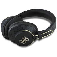 Guess ENC metāla 4G logotips aptverošās austiņas - melnas