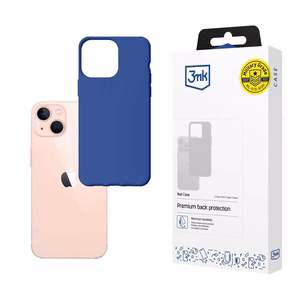 Viedtālruņa apvalks iPhone 14 no 3mk Matt Case sērijas - zila