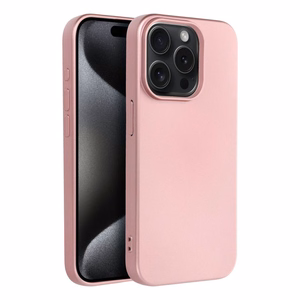 METALLIC viedtālruņa apvalks IPHONE 15 Pro rozā