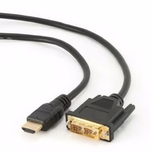 GEMBIRD HDMI uz DVI male-male kabelis, apzeltīti savienotāji, 1.8m, bulk iepakojums