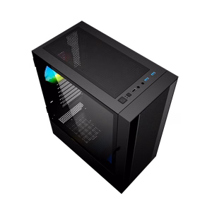 Gembird Fornax 4000 ARGB spēļu ATX datora korpuss Midi Tower melns