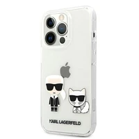 Karl Lagerfeld Karl & Choupette viedtālruņa apvalks iPhone 13 Pro Max 6.7" - caurspīdīgs
