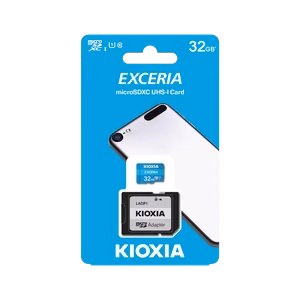 Kioxia microSD 32 GB UHS-I U1 atmiņas karte ar adapteri
