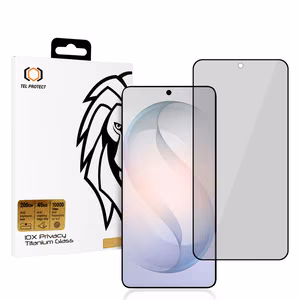 Закалённое стекло Tel Protect 10X Privacy Titanium для Samsung Galaxy S26 Plus (с разблокировкой отпечатком)