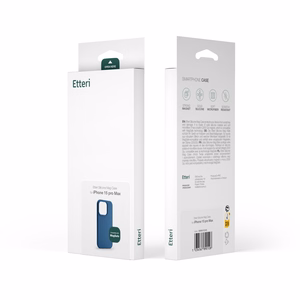 Etteri Silikona mag futrālis iPhone 15 6,1" tumši zils