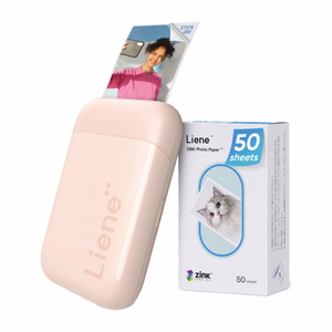 Портативный фотопринтер Liene Pearl 2x3" (розовый)