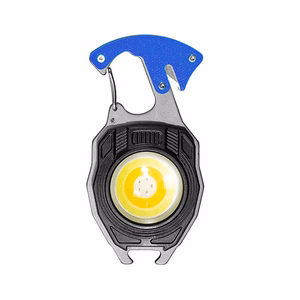 Mini lukturītis LED atslēgu piekariņš W5147 Type C ar 2 skrūvgrieža uzgaļiem zils