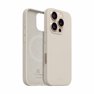 Crong Color Cover Magnetic MagSafe vāciņš ierīcei iPhone 16 Pro Max, akmens bēšs