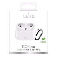 Puro Icon AirPods Pro 3 korpuss - Balts