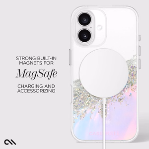 Case-Mate Karat MagSafe vāciņš ierīcei iPhone 16, hologrāfisks Soap Bubble