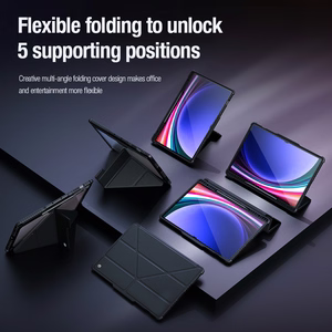 Nillkin Bumper Leather Case Pro чехол для Samsung Galaxy Tab S9+ - чёрный