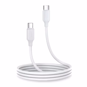 Joyroom Long-Lasting Series A9 USB-C / USB-C PD QC cable 60W 3A 1m - white