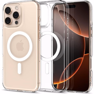Spigen Ultra Hybrid Mag viedtālruņa apvalks ar MagSafe iPhone 16 Pro - balta