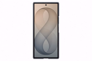 Samsung Galaxy Z Fold8 Ultra silikona magnētiskais vāciņš ar 2 pretatspīduma plēvēm, grafīta krāsā