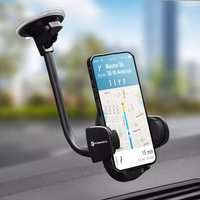 FORCELL F-GRIP Oval 27 cm auto turētājs vējstiklam / paneļim / ventilācijas atverei melns