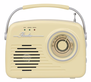 Setty Bluetooth skaļrunis ar radio Retro P350 bēšs