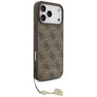 Guess 4G Charms Collection MagSafe viedtālruņa apvalks iPhone 17 Pro Max - brūns