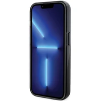 Karl Lagerfeld KLHMP13LHMRSKCK iPhone 13 Pro 6.1" melns/melns cietais apvalks ar gredzena statīvu Karl&Choupette Magnētiskais