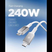 Spigen Essential EB24015CC USB-C / USB-C 240W kabelis 150 cm - Balts