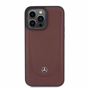 Mercedes MEHCP15LARMRE iPhone 15 Pro 6.1" sarkans/sarkans cietais apvalks Ādas Urban Bengale