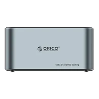 Orico dokstacija 2.5" / 3.5" HDD / SSD, 5Gbps, USB-C uz USB-C/A ar klonēšanas funkciju (melna)