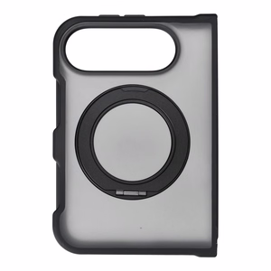 Melns Forcell F-Protect 4sD-i Smoke Hybrid Kickstand Premium vāciņš modelim iPhone Duo, saderīgs ar MagSafe