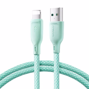 Joyroom Multi-Color Series S-A34 кабель USB-A Lightning 3A 1м - зелёный