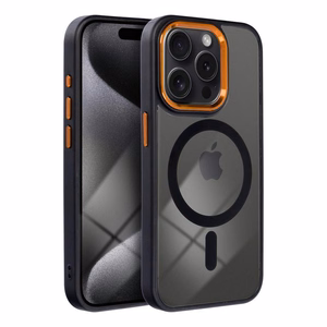 COLOR EDGE MAG COVER viedtālruņa apvalks saderīgs ar Magnētisko IPHONE 15 melna zelta