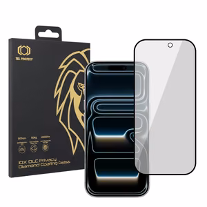 Закалённое стекло Tel Protect 10X Privacy DLC Diamond Coating для iPhone 17 Pro Max