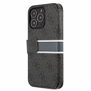 Guess GUBKP13L4GDGR atvāžamais maciņš iPhone 13 Pro / 13 6,1" 4G Stripe – pelēks