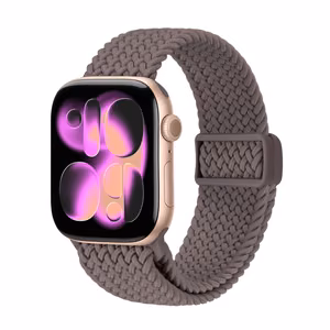 Crong Wave Band pīta Apple Watch siksniņa, 38/40/41/42 mm, brūna