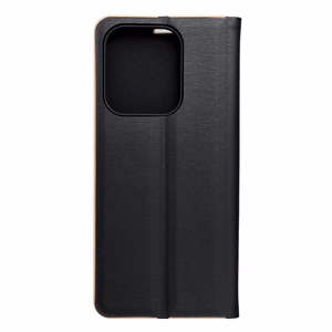 LUNA Book Gold viedtālruņa apvalks XIAOMI Redmi 15C (173,16 x 81,07 x 8,2) melns