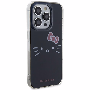 Hello Kitty IML Kitty Face viedtālruņa apvalks iPhone 13 Pro Max - melns