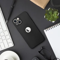 Mīksts viedtālruņa apvalks IPHONE 16 Pro Max melns