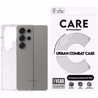 CARE by PanzerGlass Flagship Urban Combat viedtālruņa apvalks Samsung Galaxy S25 Ultra - caurspīdīgs