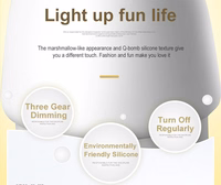 Nakts lampa W-008 Sēne rozā