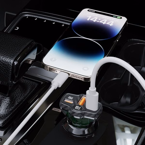 Dudao R78 78W Car Charger USB-C PD / 2xUSB-A QC - Black