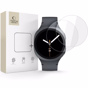 Tech-Protect Glass Fit+ 2 komplekti temperētu stiklu Samsung Galaxy Watch 8 44 mm - caurspīdīgs