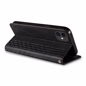 Magnet Strap Case для iPhone 12 кошелёк + мини-подвеска ремешок чёрный