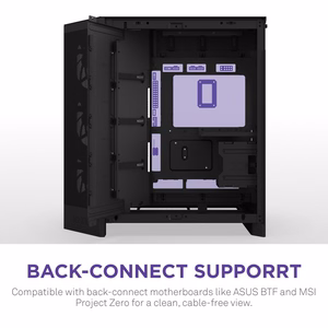 NZXT H9 Flow RGB+ 2025 datora korpuss melns