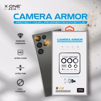 X-ONE Sapphire Kameras Aizsargs - Samsung Galaxy S23/S23 Plus - sudrabains