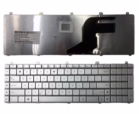 Keyboard ASUS N55 N55SL (sudrabs)